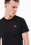 Men T-Shirts Embroidered Black Cotton La Martina