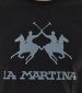 Ανδρικές Μπλούζες Jersey Μαύρο Βαμβάκι La Martina Ανδρικές Μπλούζες Jersey Μαύρο Βαμβάκι La Martina