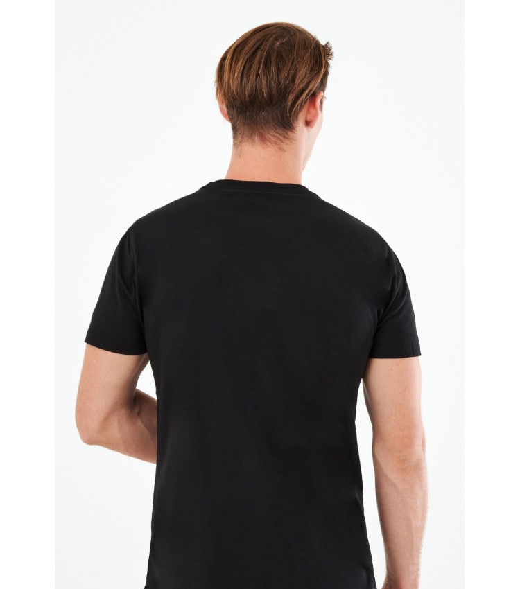 Men T-Shirts Jersey Black Cotton La Martina