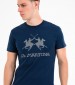 Men T-Shirts Jersey DarkBlue Cotton La Martina