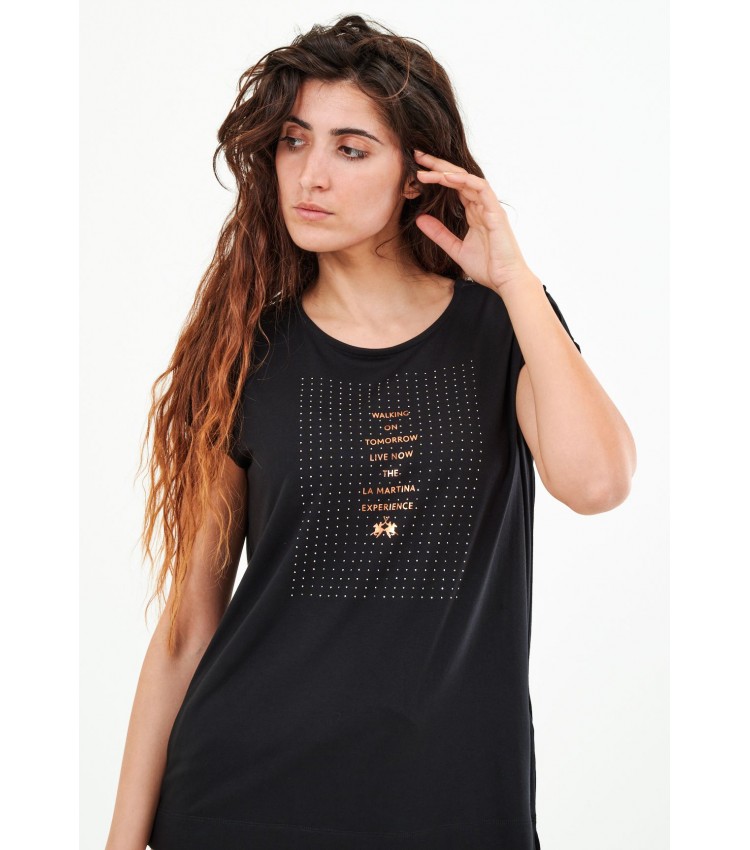 Women T-Shirts - Tops V.Shining Black La Martina