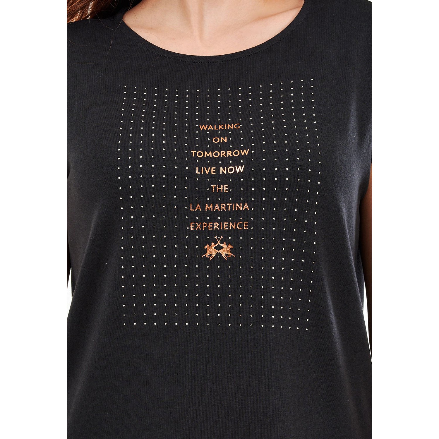 Women T-Shirts - Tops V.Shining Black La Martina Women T-Shirts - Tops V.Shining Black La Martina