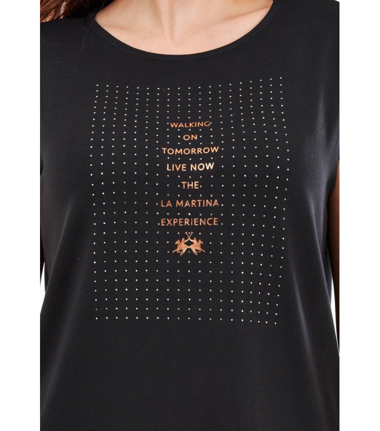 Women T-Shirts - Tops V.Shining Black La Martina