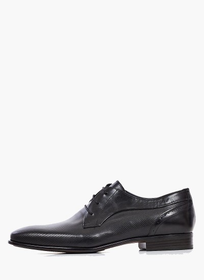 Men Shoes 2103 Black Leather Damiani