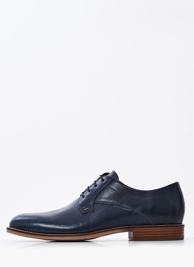 Men Shoes 2701 Blue Leather Damiani