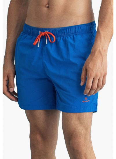 Men Swimsuit Cf.Swim Blue Polyamide GANT