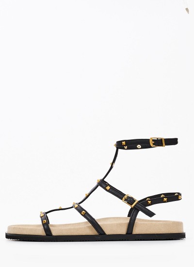 Women Platforms High 607.14 Gold Leather Mortoglou