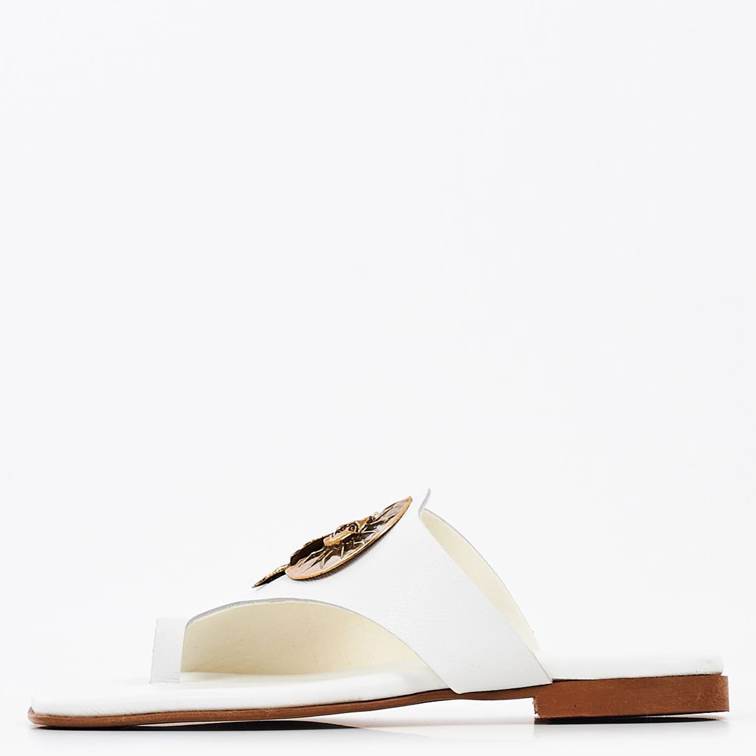 Γυναικεία Flats K202 Άσπρο Δέρμα Komis and Komis