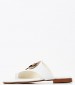 Women Flats K202 White Leather Komis and Komis