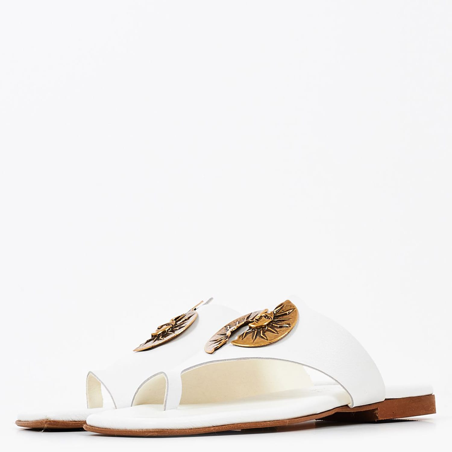 Γυναικεία Flats K202 Άσπρο Δέρμα Komis and Komis
