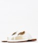 Women Flats K202 White Leather Komis and Komis