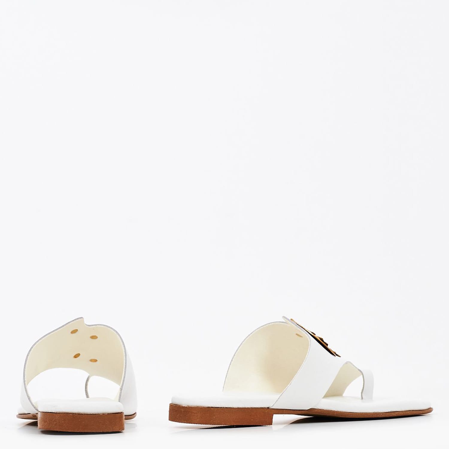 Γυναικεία Flats K202 Άσπρο Δέρμα Komis and Komis