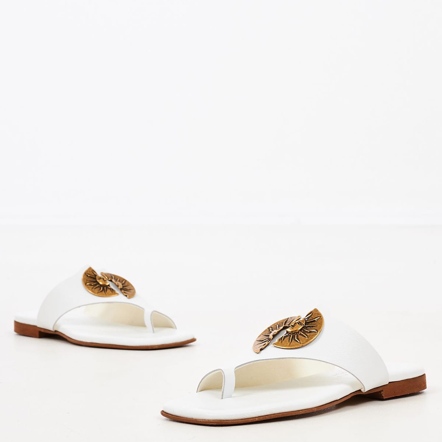 Γυναικεία Flats K202 Άσπρο Δέρμα Komis and Komis