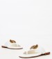 Women Flats K202 White Leather Komis and Komis