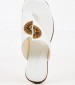 Women Flats K202 White Leather Komis and Komis