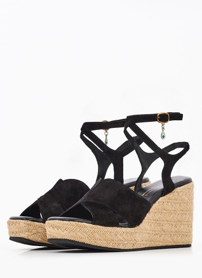 Women Platforms Low Allday Black Leather Nine West