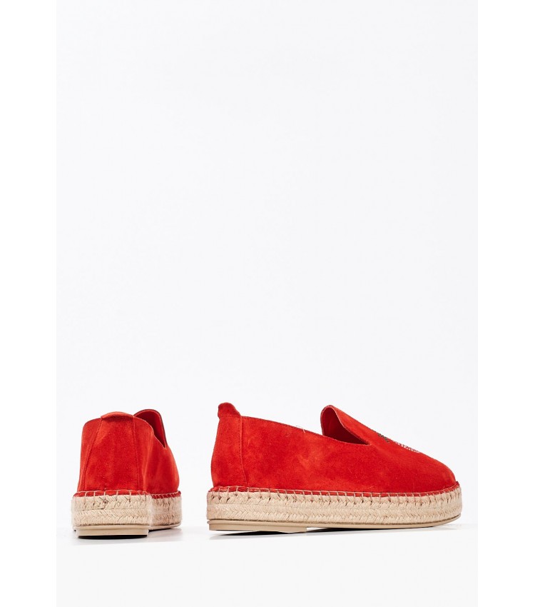 Women Espadrilles K59 Red Buckskin Komis and Komis