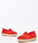 Women Espadrilles K59 Red Buckskin Komis and Komis