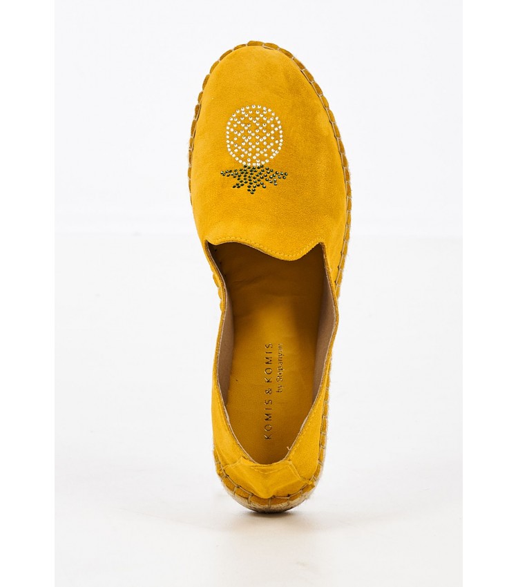 Women Espadrilles K59 Yellow Buckskin Komis and Komis