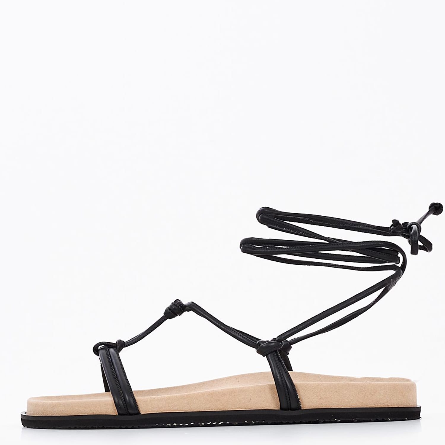 Γυναικεία Flats K5 Μαύρο Δέρμα Komis and Komis