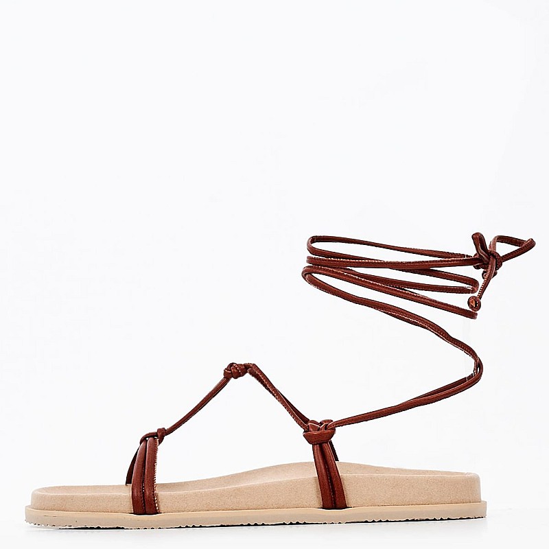 Γυναικεία Flats K5 Ταμπά Δέρμα Komis and Komis