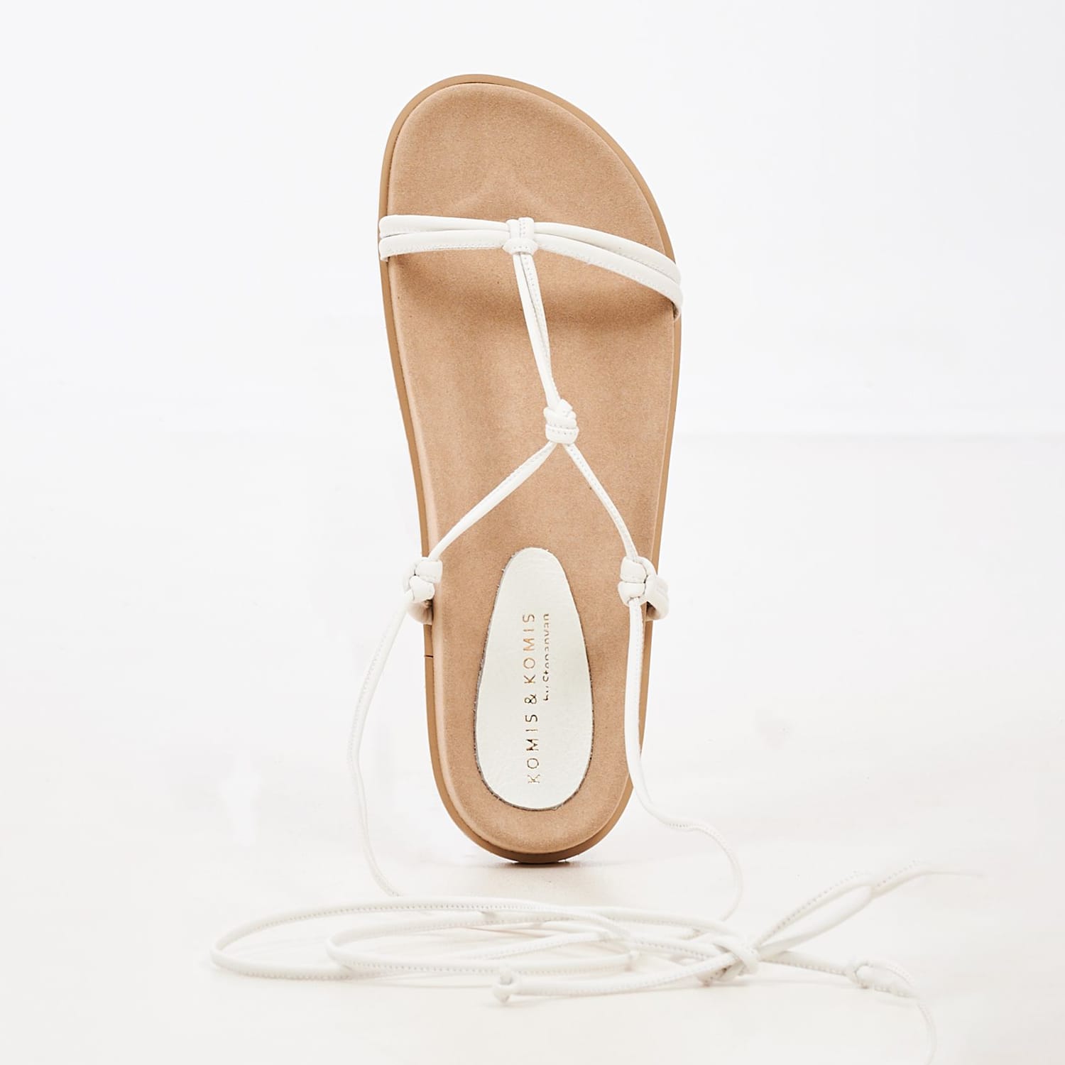 Γυναικεία Flats K5 Άσπρο Δέρμα Komis and Komis Γυναικεία Flats K5 Άσπρο Δέρμα Komis and Komis
