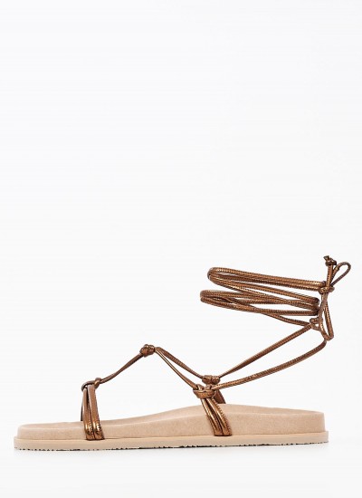 Women Sandal High Mamba.Pat Beige Shiny Leather Jeffrey Campbell