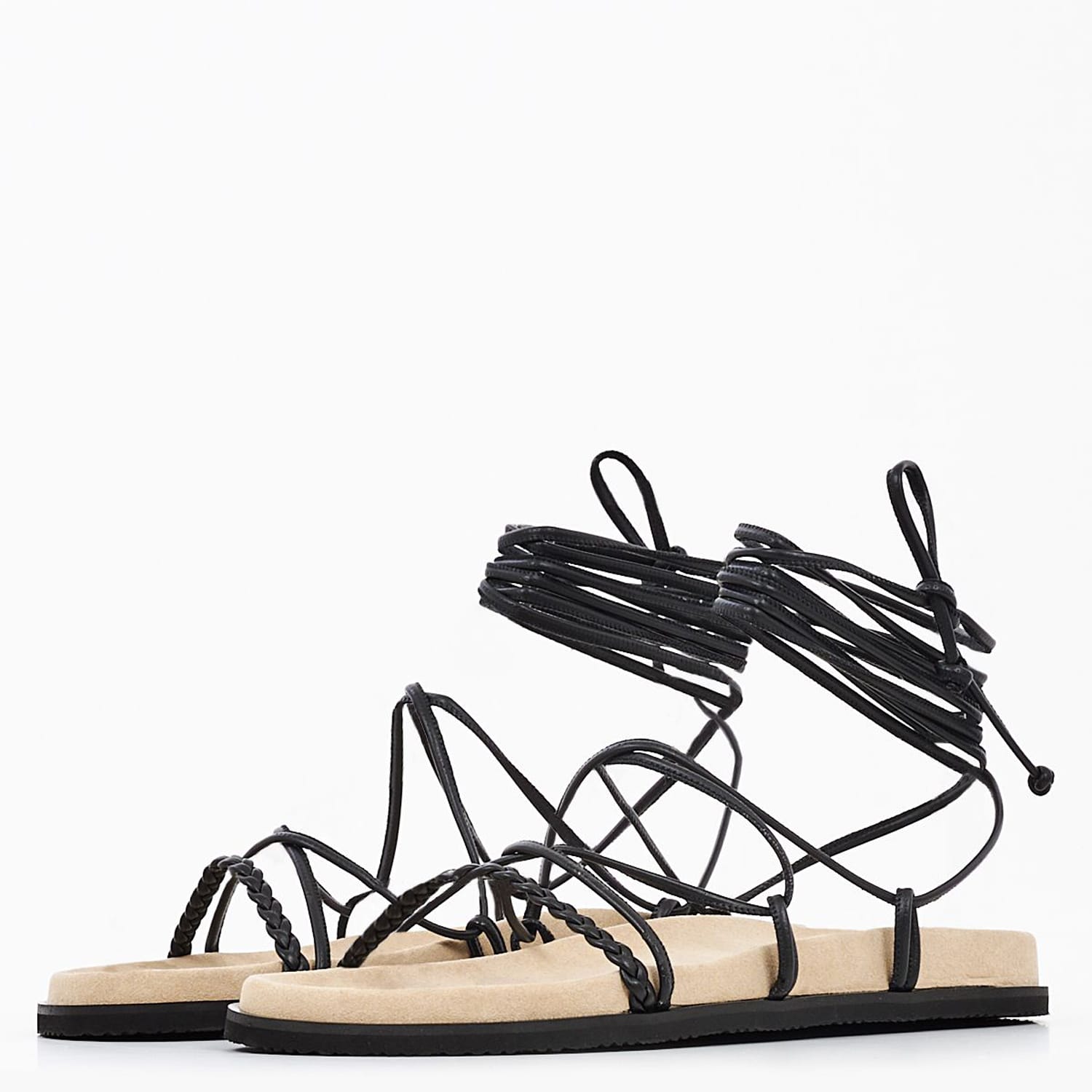 Γυναικεία Flats K6 Μαύρο Δέρμα Komis and Komis