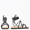 Γυναικεία Flats K6 Μαύρο Δέρμα Komis and Komis