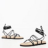 Γυναικεία Flats K6 Μαύρο Δέρμα Komis and Komis