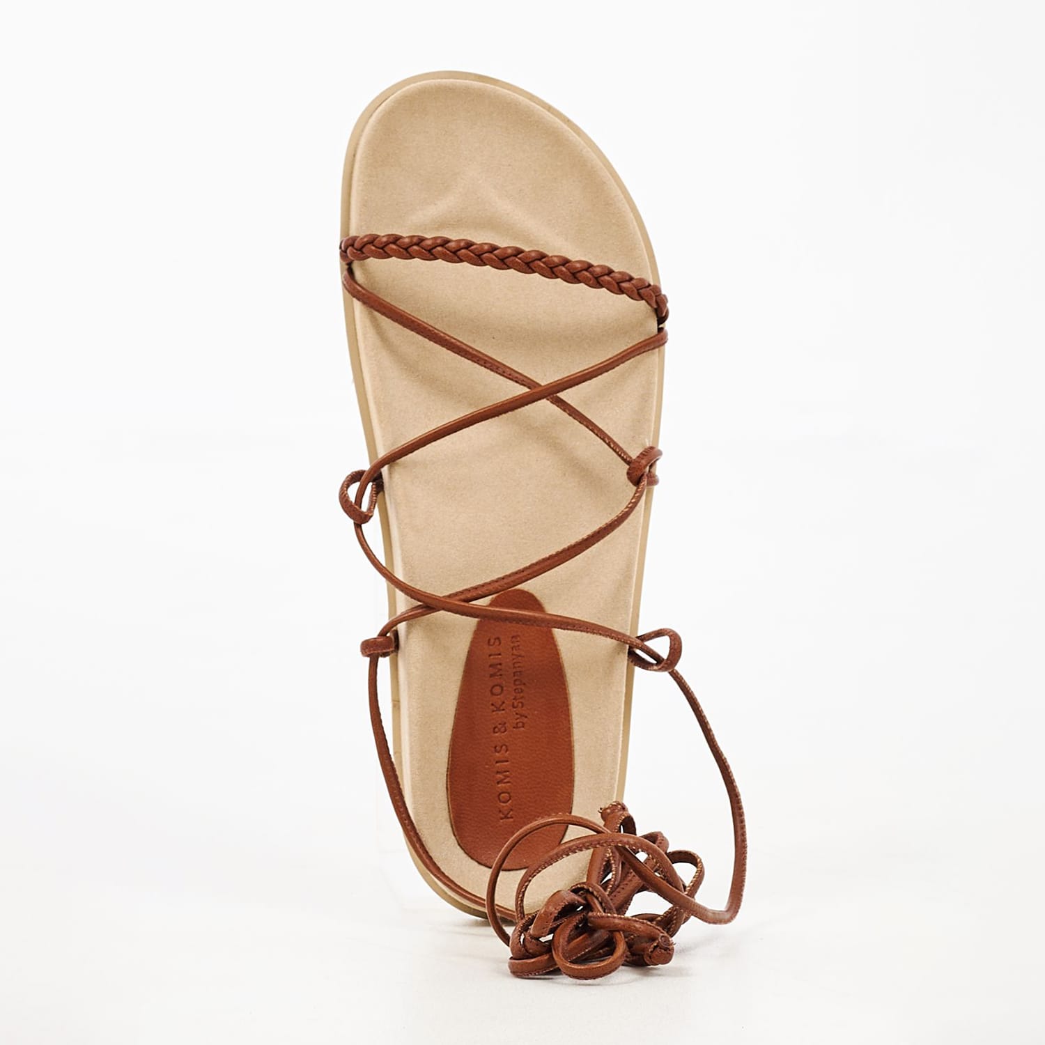 Γυναικεία Flats K6 Ταμπά Δέρμα Komis and Komis Γυναικεία Flats K6 Ταμπά Δέρμα Komis and Komis