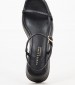 Women Platforms Low K78 Black Leather Komis and Komis