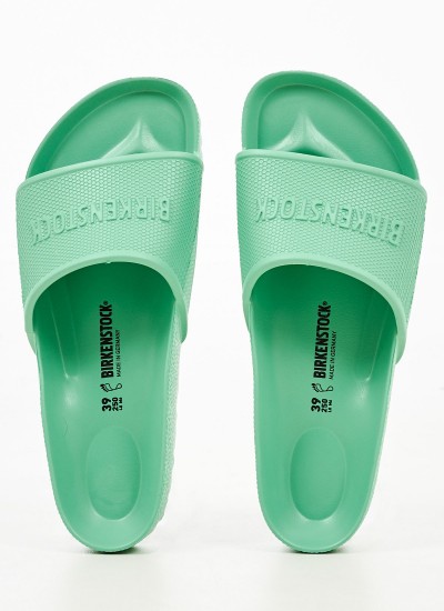 Women Flip Flops & Sandals Barbados.Bold Green Rubber Birkenstock