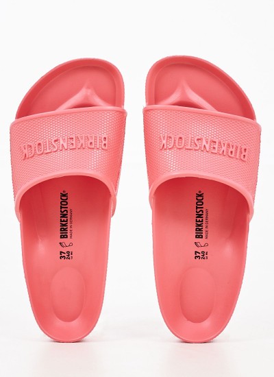 Women Flip Flops & Sandals Barbados.Melon Pink Rubber Birkenstock