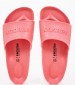 Women Flip Flops & Sandals Barbados.Melon Pink Rubber Birkenstock