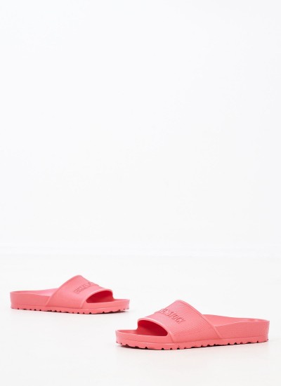 Women Flip Flops & Sandals Barbados.Melon Pink Rubber Birkenstock