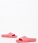 Women Flip Flops & Sandals Barbados.Melon Pink Rubber Birkenstock