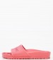 Women Flip Flops & Sandals Barbados.Melon Pink Rubber Birkenstock