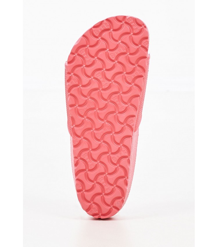 Women Flip Flops & Sandals Barbados.Melon Pink Rubber Birkenstock