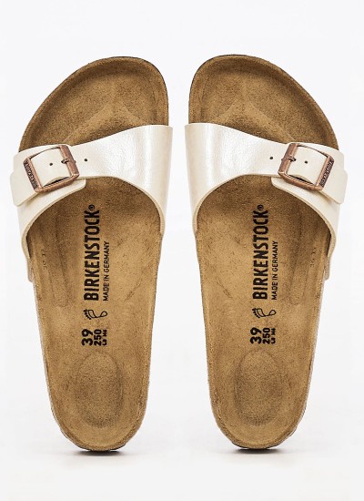 Women Flats Madrid.Bf Bronze ECOleather Birkenstock