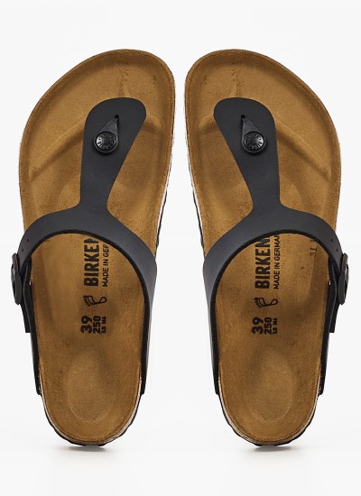 Γυναικεία Flats Gizeh.Bs.W Μαύρο ECOleather Birkenstock