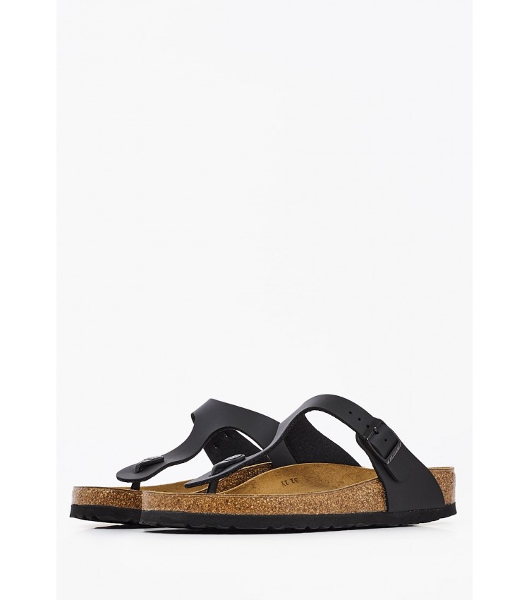 Γυναικεία Flats Gizeh.Bs.W Μαύρο ECOleather Birkenstock