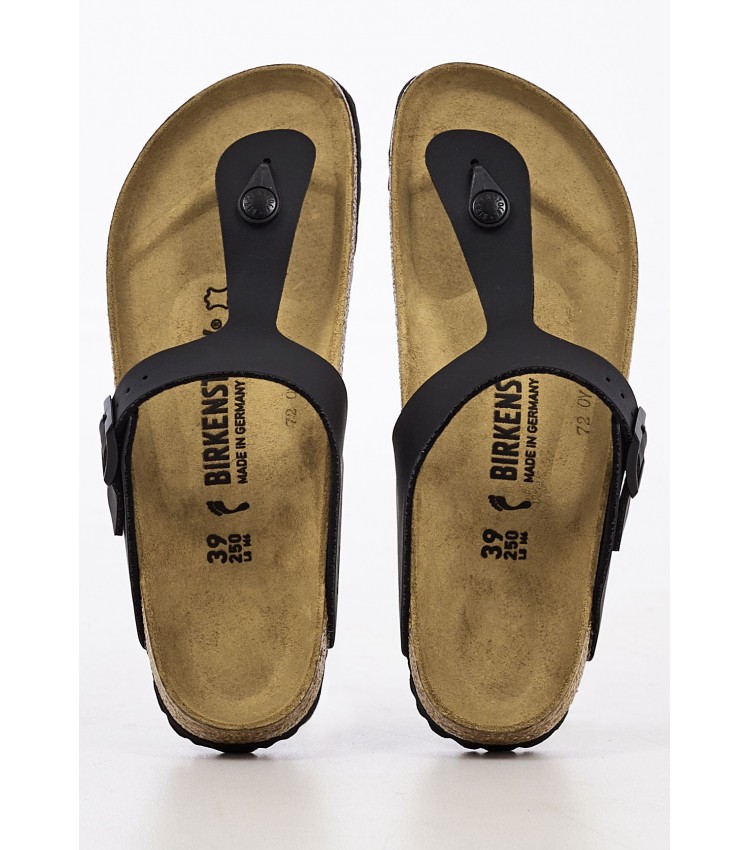 Γυναικεία Flats Gizeh.Bs23 Μαύρο ECOleather Birkenstock