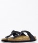 Women Flats Gizeh.Bs23 Black ECOleather Birkenstock