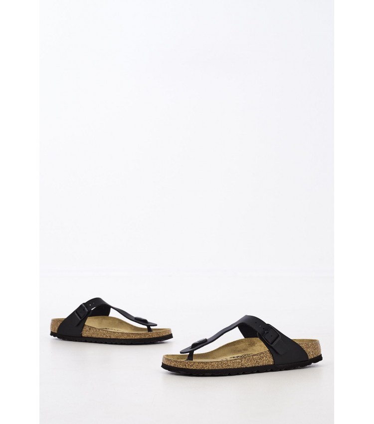 Γυναικεία Flats Gizeh.Bs23 Μαύρο ECOleather Birkenstock