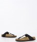 Women Flats Gizeh.Bs23 Black ECOleather Birkenstock