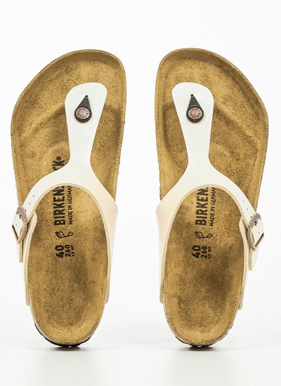 Γυναικεία Flats Gizeh.Seas Μπεζ ECOleather Birkenstock