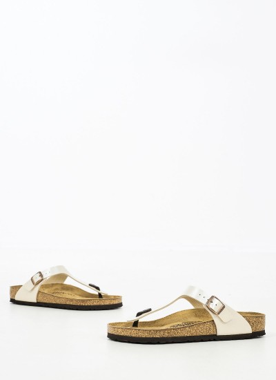Γυναικεία Flats Gizeh.Seas Μπεζ ECOleather Birkenstock
