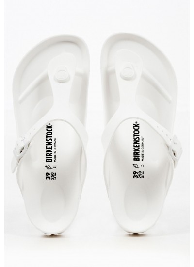 Women Flip Flops & Sandals Gz.Gizeh White Rubber Birkenstock