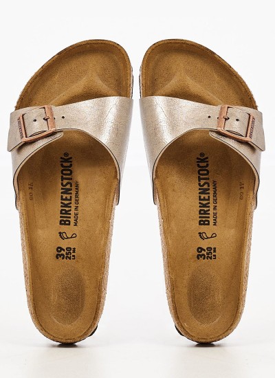 Women Flats Madrid.Bf Bronze ECOleather Birkenstock